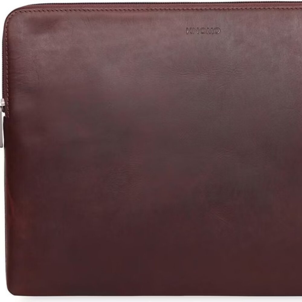 Knomo Brown Leather Sleeve for Laptop 0r Tablet (45-102-/45-101)/45-100)